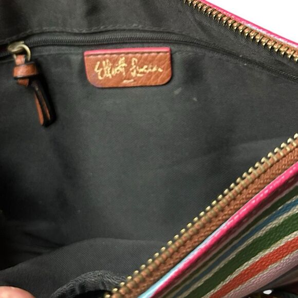 ELLIOTT LUCCA Multicolor Striped Leather Crossbody Bag - Picture 4 of 5